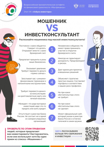 Распознайте мошенника под маской инвестконсультанта!